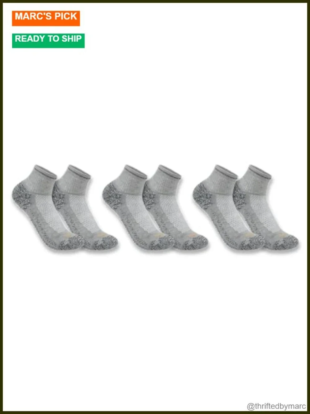 Midweight Quarter Athletic Socks 3-Pack with Moisture Wicking and Odor